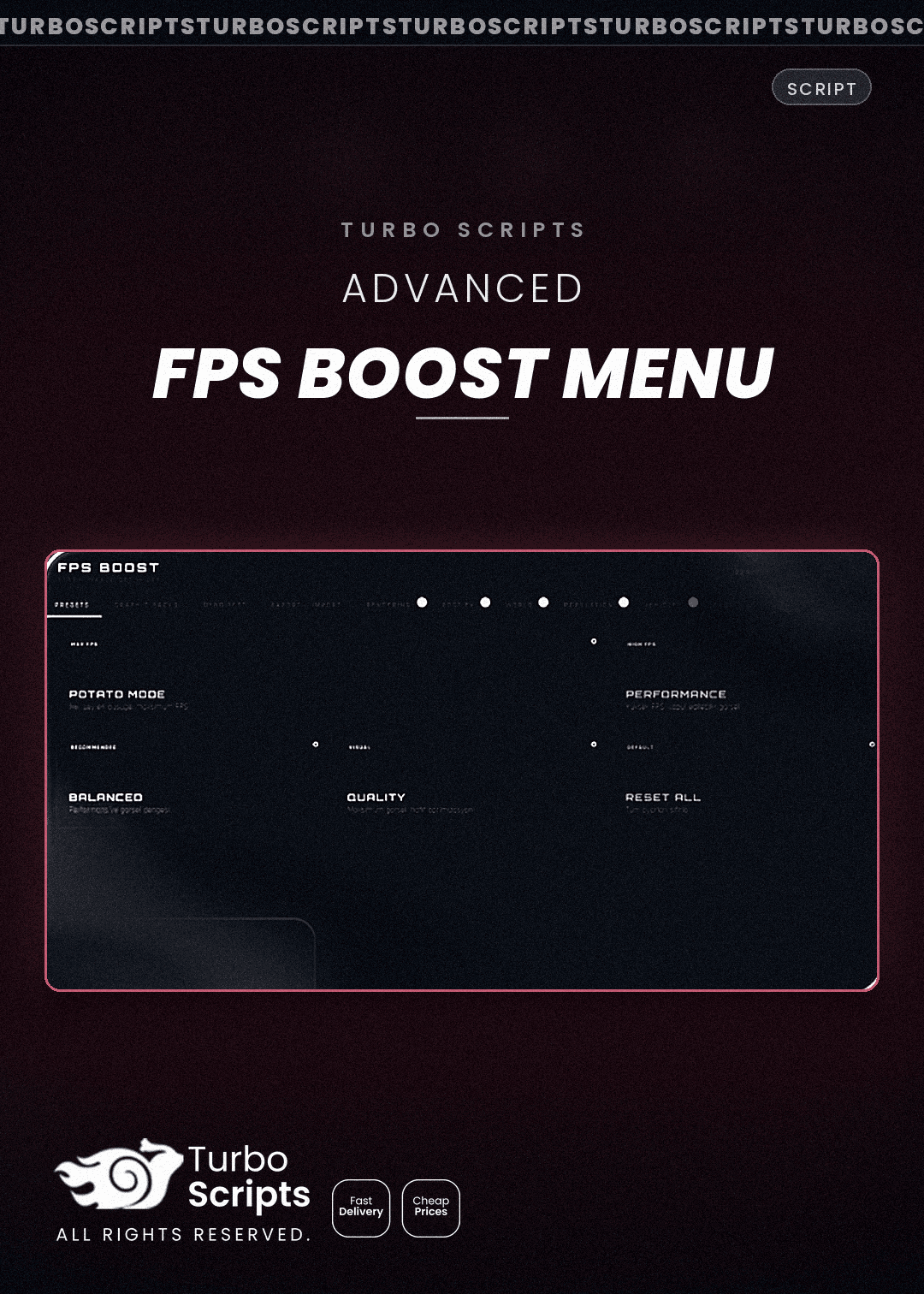 Advanced FPS Boost Menu (+50 FPS!)