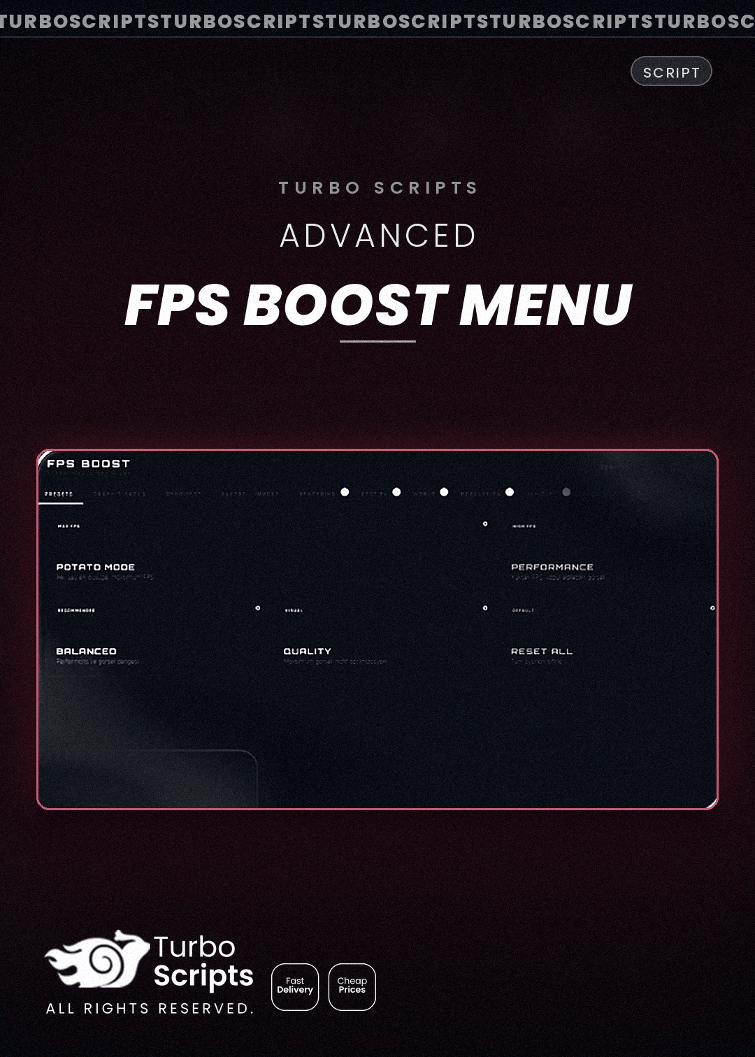 Advanced FPS Boost Menu (+50 FPS!)